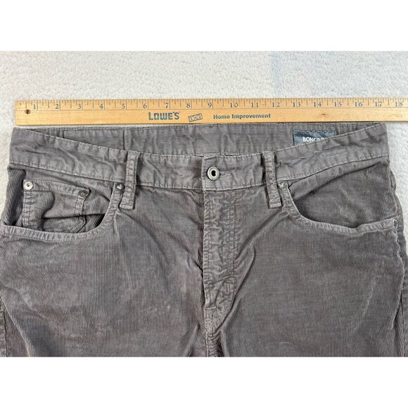 Bonobos Men's Button Closure Pockets Corduroy Straight Leg Pants Gray Size 34 - Picture 3 of 8